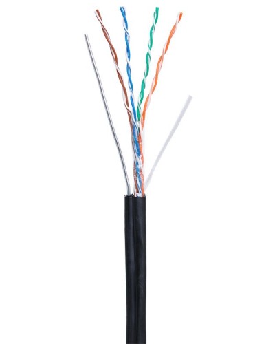 U/UTP 4pair, Cat5e, Out, Sw, PE (EC-UU004-5E-PE-SW-BK). Кабель «витая пара» (LAN) для структурированных систем связи. NETLAN в Вологде