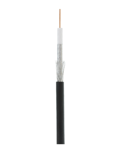 RG-6 CCS, Out, PE (EC-C2-32123B-BK-3). Кабель коаксиальный омедненный. NETLAN в Вологде