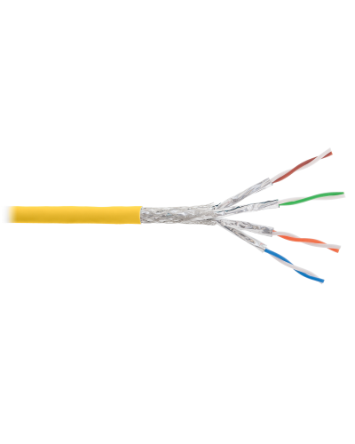 S/FTP, 4pair, Cat7a, Solid, In, LSZH (NKL 4375C-YL). Кабель «витая пара» (LAN) для структурированных систем связи. NIKOLAN в Вологде