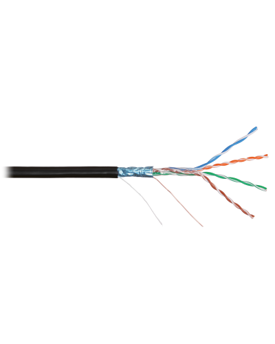 F/UTP 4pair, Cat5e, Solid, Out, PVC (NMC 4200B-BK). Кабель «витая пара» (LAN) для структурированных систем связи. NIKOMAX в Вологде