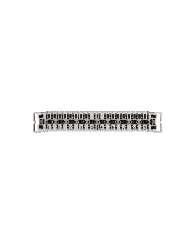 NMC-PL10-CU-10 (10 шт). Плинт неразмыкаемый, (0...9), крепление под кронштейн и круглые направляющие. NIKOMAX в Вологде