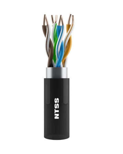 NTSS-OUT-UTP4-5Е-PE-BL кат.5E UTP 4 пары 24AWG PE внешний 305м черный. Кабель «витая пара» (LAN) для структурированных систем связи. NTSS в Вологде