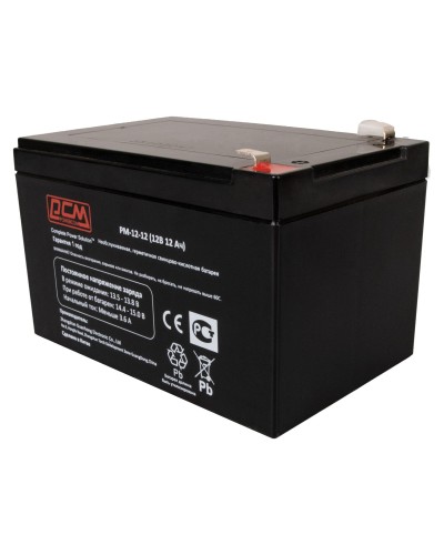 PM-12-12. Аккумулятор герметичный свинцово-кислотный. POWERCOM в Вологде