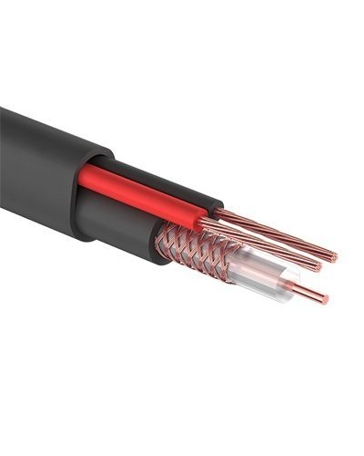 КВК-П-2 +2x0,50 мм² (Cu/Cu) черный PROconnect (01-4214). Кабель комбинированный для систем видеонаблюдения. PROCONNECT в Вологде