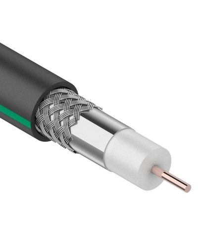 SAT 703 B, Cu/Al/Al, 75%, 75 Ом, 100 м, черный OUTDOOR. PROconnect. (01-2436-1). Кабель коаксиальный радиочастотный. PROCONNECT в Вологде