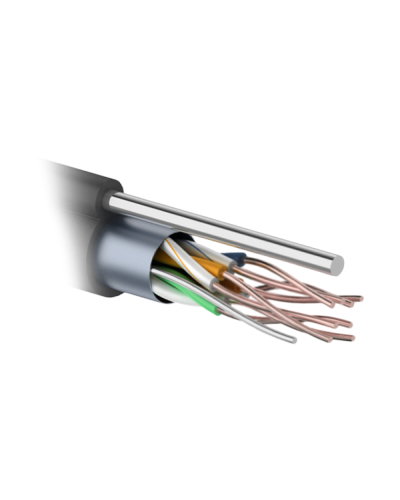 F/UTP 4PR 24AWG CAT5e 305м OUTDOOR+ТРОС*1. PROCONNECT (01-0155). Кабель «витая пара» (LAN) для структурированных систем связи. PROCONNECT в Вологде