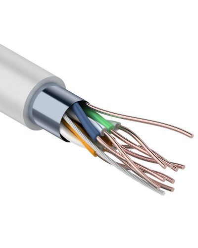 F/UTP Light, CAT 5, PVC, 4PR, 26AWG, омедненный INDOOR, SOLID, серый, 305м, PROconnect (01-0148-3). Кабель «витая пара» (LAN) для структурированных систем связи. PROCONNECT в Вологде