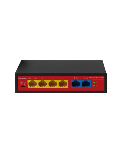 PND-04P-2M Lite (48W). Коммутатор неуправляемый 6-портовый с функцией PoE. Polyvision в Вологде