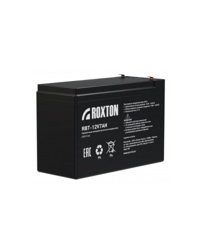 RBT-12V7AH. Аккумулятор герметичный свинцово-кислотный. ROXTON в Вологде