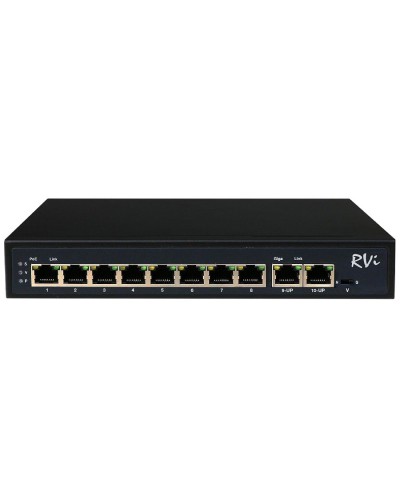 RVi-1NS08F-2T (1G). Коммутатор с питанием по PoE. RVi в Вологде