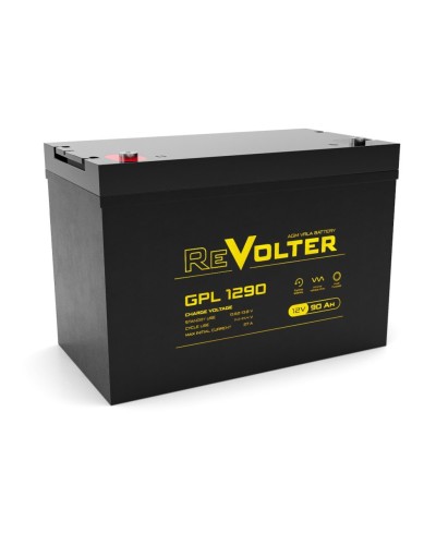 Revolter GPL 1290. Аккумулятор автомобильный герметичный свинцово-кислотный. Revolter в Вологде