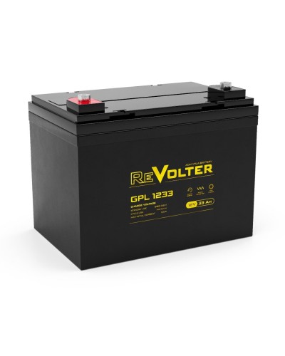 Revolter GPL 1233. Аккумулятор автомобильный герметичный свинцово-кислотный. Revolter в Вологде