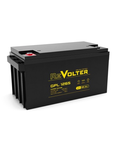 Revolter GPL 1265. Аккумулятор автомобильный герметичный свинцово-кислотный. Revolter в Вологде