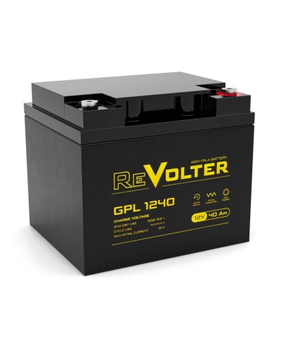 Revolter GPL 1240. Аккумулятор автомобильный герметичный свинцово-кислотный. Revolter в Вологде