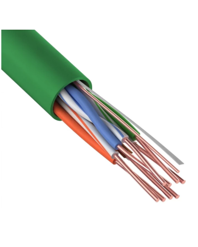 U/UTP, CAT 5e, нг(А)-LSLTx, 4х2х0,52мм, 24AWG, INDOOR, SOLID, зеленый, 305м REXANT (01-0061). Кабель «витая пара» (LAN) для структурированных систем связи. Rexant в Вологде