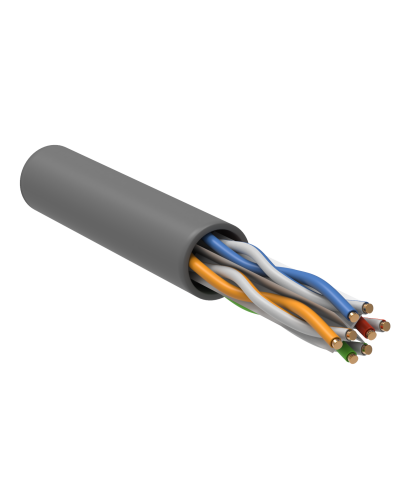 U/UTP, CAT 6, ZH нг(А)-HF, 4PR, 23AWG, INDOOR, SOLID, серый, 305 м, REXANT (01-0067). Кабель «витая пара» (LAN) для структурированных систем связи. Rexant в Вологде