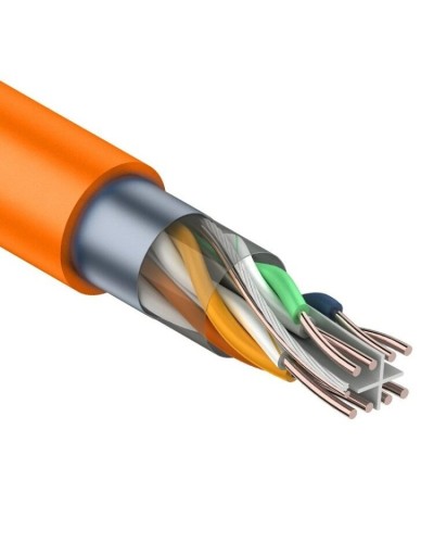 F/UTP, CAT 6, ZH нг(А)-HF, 4PR, 23AWG, INDOOR, SOLID, оранжевый, 305 м, REXANT (01-0151). Кабель «витая пара» (LAN) для структурированных систем связи. Rexant в Вологде