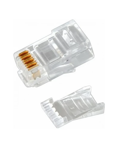 Разъем RJ-45(8P8C) под витую пару, UTP, CAT 6, с вставкой REXANT (05-1031). Разъем RJ-45. Rexant в Вологде