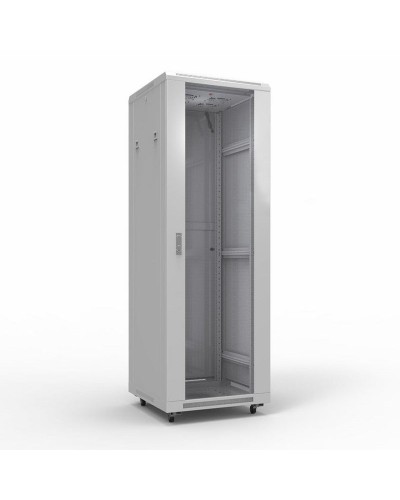 Шкаф телекоммуникационный 19 напольный 42U 600х800 мм, передняя дверь стекло, задняя дверь металл, RAL 7035 (состоит из 3 частей) (04-2306). Шкаф телекоммуникационный 19 напольный 42U. Rexant в Вологде
