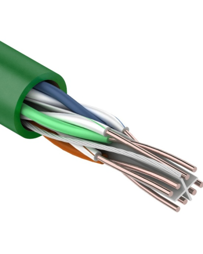 U/UTP, CAT 6, нг(А)-LSLTx, 4х2х0,575мм, 23AWG, INDOOR, SOLID, зеленый, 305м REXANT (01-0071). Кабель «витая пара» (LAN) для структурированных систем связи. Rexant в Вологде