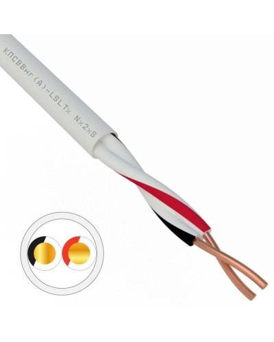 КПСВВнг(А)-LSLTx 1х2х0,75 REXANT (01-4871). Кабель для систем передачи данных пониженной пожароопасности c низким дымо- и газовыделением, с низкой токсичностью продуктов горения. Rexant в Вологде
