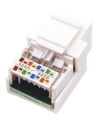 Модуль Keystone Jack RJ-45(8P8C), UTP, CAT 5e, тип 180 градусов, белый REXANT (03-1011). Модуль Keystone Jack. Rexant в Вологде