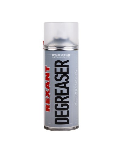 Очиститель обезжириватель DEGREASER, REXANT, 400 мл, аэрозоль (85-0006): Баллон с очистителем в Вологде
