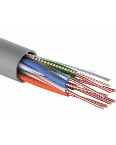 U/UTP 4PR, 24AWG, CAT5e, PVC, 100м REXANT (01-0043-100). Кабель «витая пара» (LAN) для структурированных систем связи. Rexant в Вологде