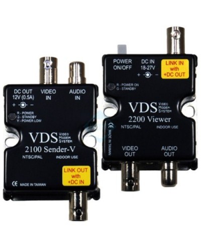 VDS 2100/2200. Удлинитель видео-, аудиосигнала, напряжения питания по коаксиальному кабелю. SC&T в Вологде
