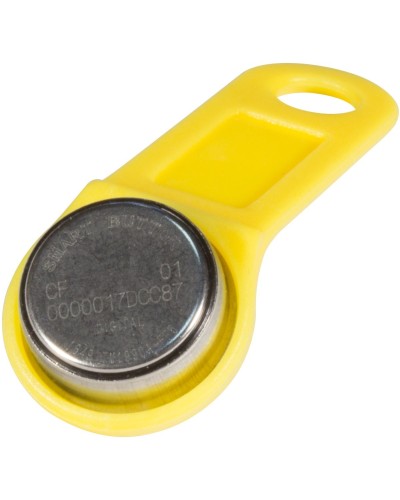 DS 1990А-F5 (желтый). Ключ электронный Touch Memory с держателем. SLINEX в Вологде