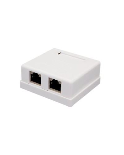 Розетка настенная RJ-45, 8P8C, Cat.6, 2 порта FTP (10-0353): Компьютерная розетка в Вологде