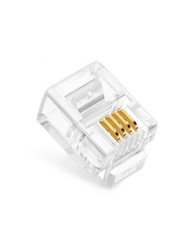 Коннекторы 6P4C (RJ-11) (100шт) (10-0227). Телефонный разъем 6P4C (RJ-11). SUPRLAN в Вологде