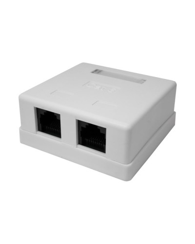 Розетка настенная RJ-45, 8P8C, Cat.6, 2 порта UTP (10-0310): Компьютерная розетка в Вологде