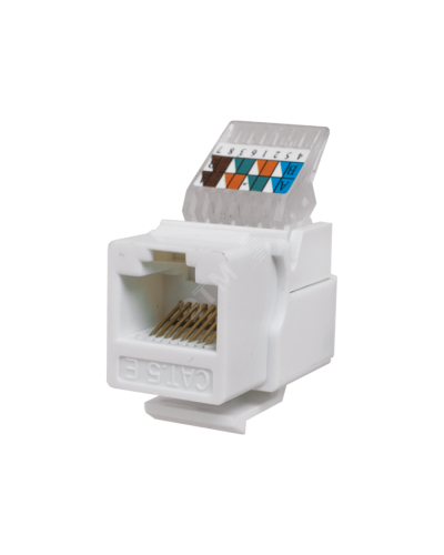 Модуль-вставка Keystone Кат5е, без.инстр.зад, белый UTP (10-0312): Вставка Keystone Jack RJ-45 в Вологде