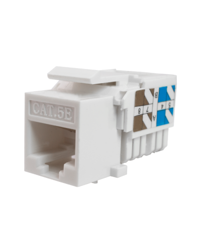 Модуль-вставка Keystone Кат5е, инстр.зад, белый UTP (10-0313): Вставка Keystone Jack RJ-45 в Вологде