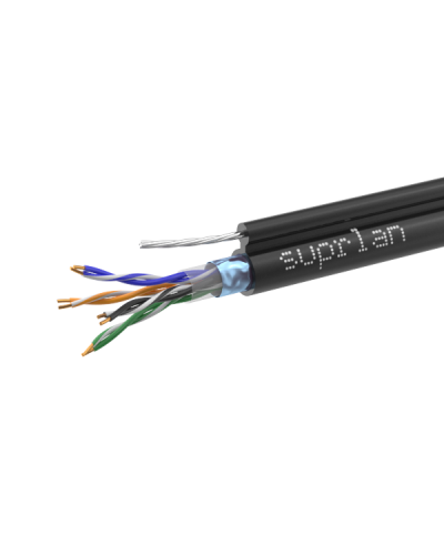 FTP Cat.5e 4x2xAWG24 Cu PE Outdoor T-FG8 (трос) Median (01-1035-1). Кабель «витая пара» (LAN) для структурированных систем связи. SUPRLAN в Вологде