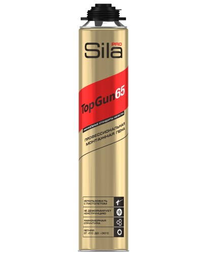 Пена монтажная Sila Pro TopGun 65, 875 мл. Пена монтажная. Sila в Вологде