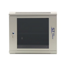 ST-NC9U600 (серый) С ПОЛКОЙ. Шкаф телекоммуникационный 19 настенный 9U. Space Technology