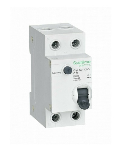 City9 Set 1P+N С 20А 4.5kA 10мА A 230В (C9D51620). Автоматический выключатель дифференциального тока. Systeme Electric в Вологде