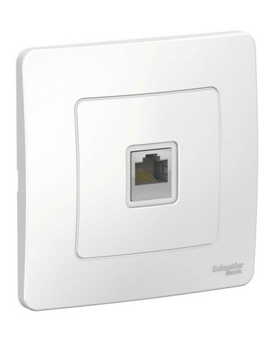 BLANCA розетка RJ45 1-местная, кат. 5Е, скрытой установки, белый (BLNIS045001). Розетка компьютерная. Systeme Electric в Вологде
