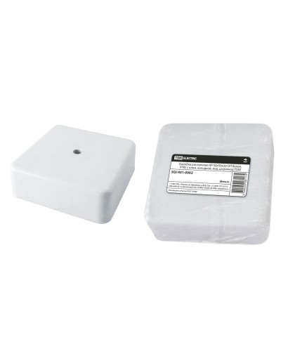 Коробка КР 50х50х20 ОП белая, IP40, с клеммной колодкой (SQ1401-0902). Распаячная коробка. TDM ЕLECTRIC в Вологде