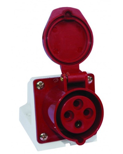 Розетка 114 стационарная 3Р+РЕ 16А 380В IP44 (SQ0602-0002). Розетка. TDM ЕLECTRIC в Вологде