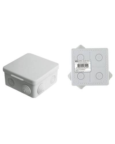 Коробка ОП 80х80х50мм, крышка, IP54, 7вх. (SQ1401-0512). Распаячная коробка. TDM ЕLECTRIC в Вологде