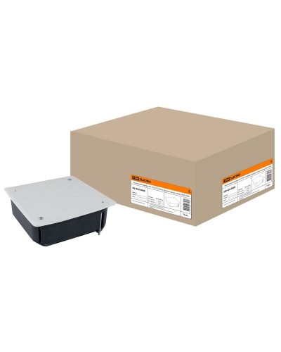 Распаячная коробка СП 115х115х45мм, крышка, метал. лапки, IP20, TDM (SQ1403-0008). Распаячная коробка СП. TDM ЕLECTRIC в Вологде