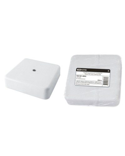 Коробка КР 75х75х20 ОП белая, IP40 (SQ1401-0903). Распаячная коробка. TDM ЕLECTRIC в Вологде