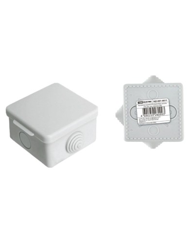 Коробка ОП 65х65х50мм, крышка, IP54, 4вх (SQ1401-0511). Распаячная коробка. TDM ЕLECTRIC в Вологде