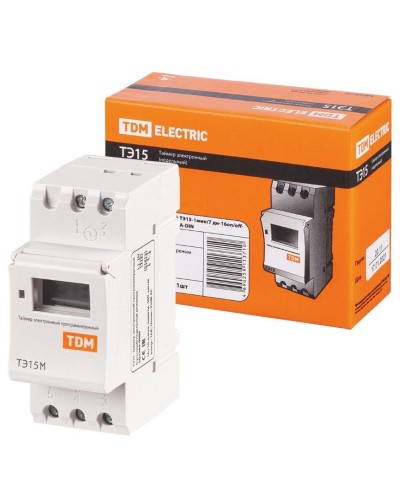 ТЭ15М-1мин/7дн-32on/off-30А-DIN TDM (SQ1503-0037). Таймер электронный. TDM ЕLECTRIC в Вологде