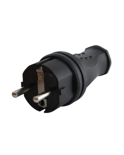 Вилка прямая 2Р+РЕ 16А 250В IP44 (SQ0612-0031). Вилка прямая каучук. TDM ЕLECTRIC в Вологде