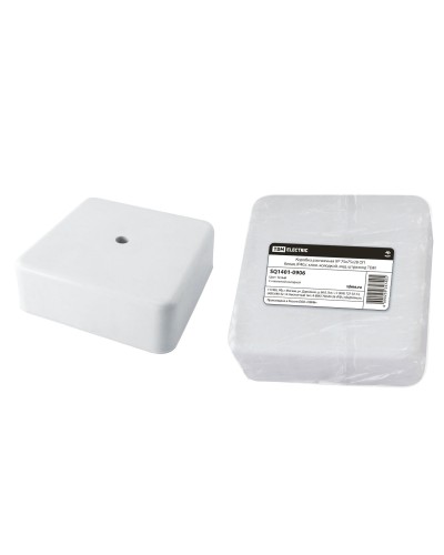 Коробка КР 75х75х28 ОП белая, IP40, с клеммной колодкой (SQ1401-0906). Распаячная коробка. TDM ЕLECTRIC в Вологде