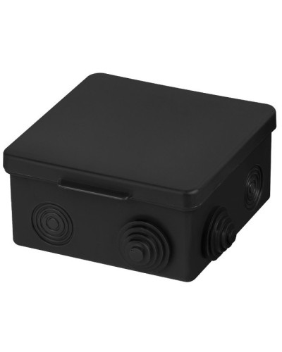 Распаячная коробка ОП 100х100х55мм, крышка, IP54, 8вх., черная TDM (SQ1401-0913). Распаячная коробка ОП. TDM ЕLECTRIC в Вологде